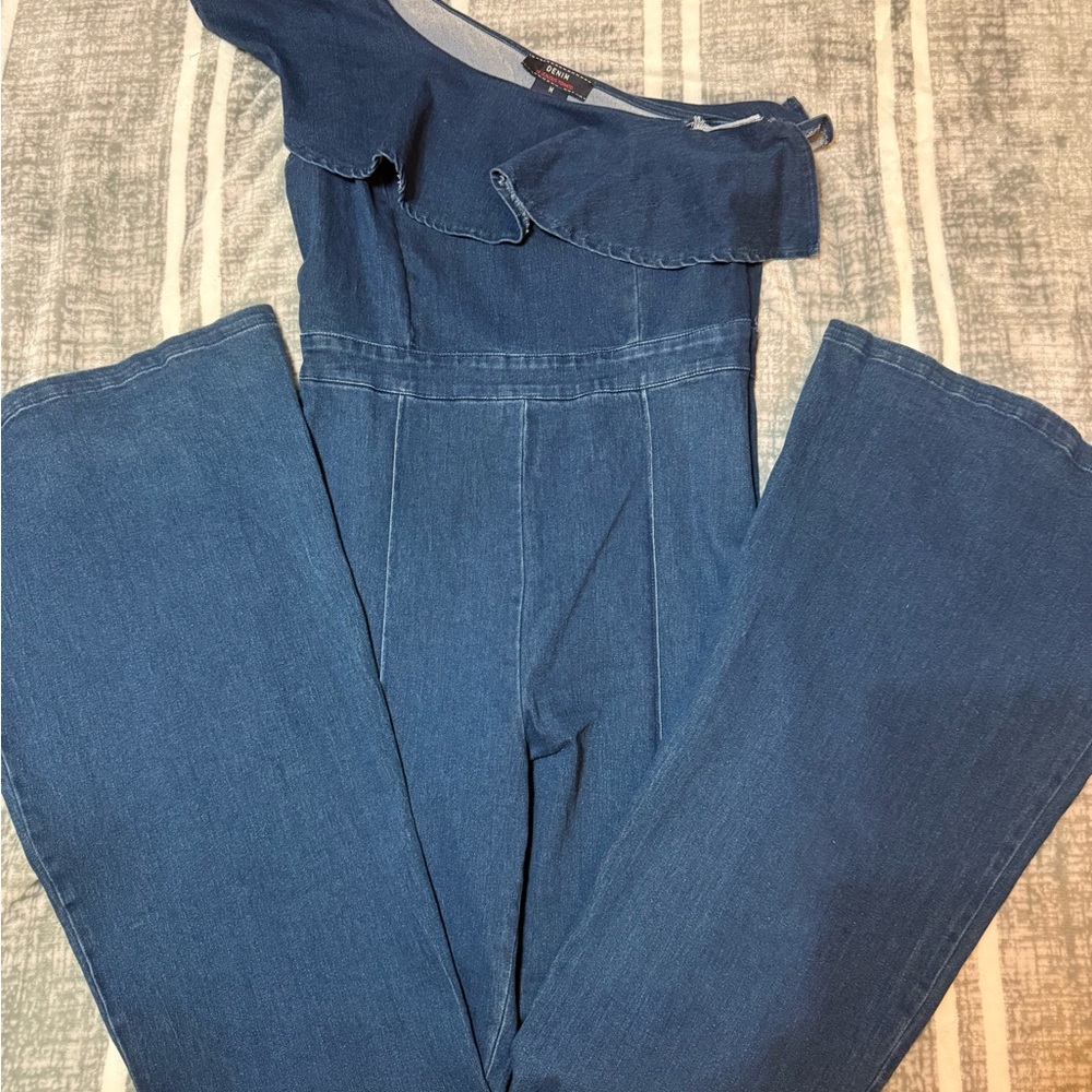 Jealous Tomato Dark Blue Denim Top